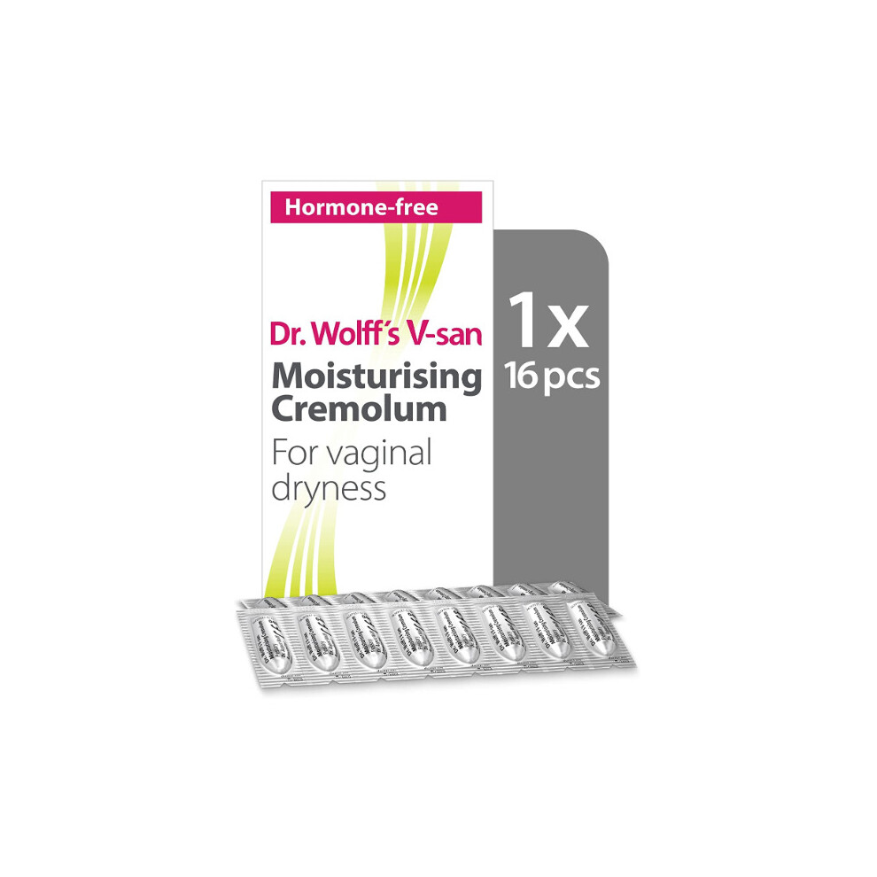 Dr. Wolff's V-san Moisturising Cremolum 1x 16pcs For Vaginal Dryness