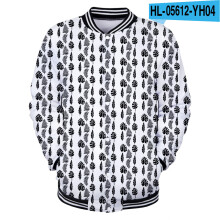 Baseball uniform Men's and women's clothing gear Couple jacket 3D digital printing Hip hop street15