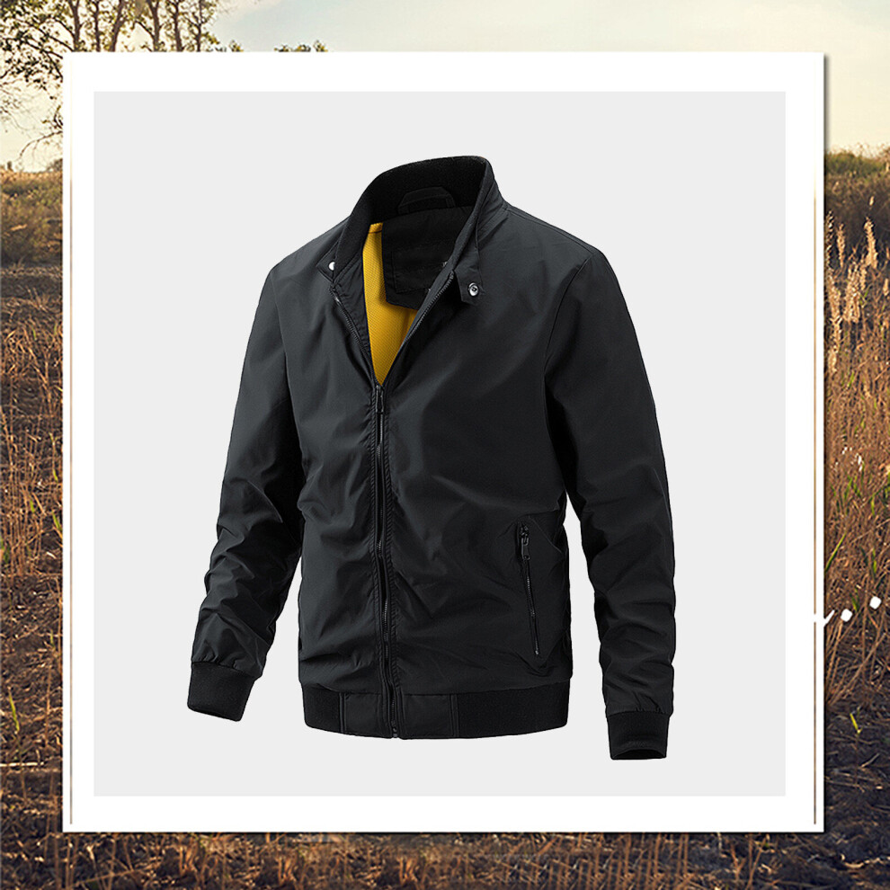 Men's Casual Winter and Autumn Warm Lightweight Military Jacket Zipper Long Sleeve Pocket Loose Coat for Work Outdoor-image-OPC-PBR5JMJ-NEW