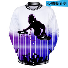 Baseball uniform Men's and women's clothing gear Couple jacket 3D digital printing Hip hop street20