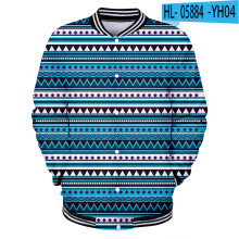 Baseball uniform Men's and women's clothing gear Couple jacket 3D digital printing Hip hop street18