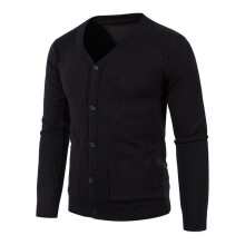 Men's Sweater Warm Solid Knitted Cardigan Slim Coat for Autumn Winter Casual Long Sleeve Male Cardigan ??????