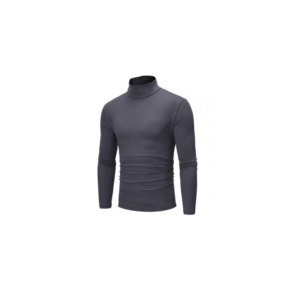 Autumn Winter Long Sleeve Turtleneck Men Pullover Soft Solid Stretchy Knitted Shirt Turtleneck Men Knitting Sweater-image-OPC-PBR5M9W-NEW