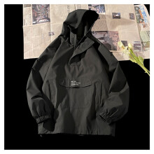 Rushing Jacket Men And Women Autumn And Winter Loose Pocket Workwear Hooded Sweatshirt Coats
