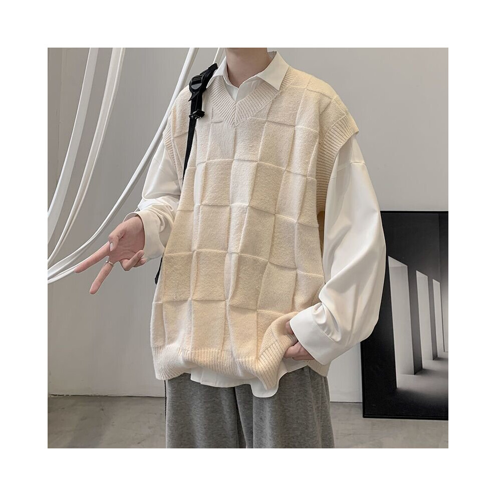 Autumn Sweater Vest Men Loose All-match Sleeveless Sweater All-match Boutique Clothing Style-image-OPC-PBR5MZY-NEW