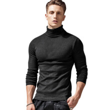 Autumn Winter Men Sweaters High Collar Long Sleeve Solid Warm Multicolor Handsome All-match Casual Pullovers