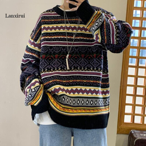 Winter Sweater Men s Warm Retro Casual O neck Knit Pullover Men Streetwear Knitting Sweaters Male Sweter Clothes M 2XL on OnBuy