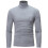 Solid Turtleneck Pullovers For Men High Stretch Slim Fit Top Winter Turtleneck Long Sleeve Sweater Tops 6