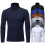 Solid Turtleneck Pullovers For Men High Stretch Slim Fit Top Winter Turtleneck Long Sleeve Sweater Tops 2