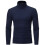 Solid Turtleneck Pullovers For Men High Stretch Slim Fit Top Winter Turtleneck Long Sleeve Sweater Tops 3