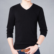 Sweater Men Autumn Winter Arrival Slim Warm Sweaters V-Neck Pullover Men Top Christmas Sweater Men Flat Knitted
