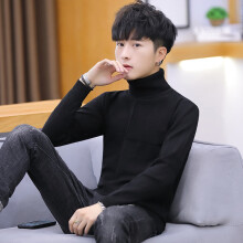 Winter Turtleneck Warm Sweater Men Turtleneck Men Sweaters Slim Fit Pullover Men's Knit Male Double Neck