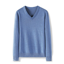 KKSKY Men's Pullovers Sweater Casual Base Pull Homme Autumn and Winter Polyester Warm Loose V Neck Sweater Man 4XL