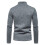 men's solid base shirt neck long sleeve pullover sweater with personalized zipper 4