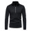 men's solid base shirt neck long sleeve pullover sweater with personalized zipper 6