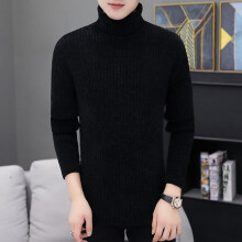 Men's Turtleneck Sweater Autumn Winter Men's Rollneck Warm Knitted Sweater
