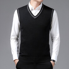 Arrival Sweater Men Vest Casual Short Sleeveless Clothes V-Neck Solid Slim Knitted Sweater Vest