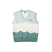 Series V-neck Vest Sweater Men's Autumn Winter Loose Couple Sweater Sleeveless Vest Sweater