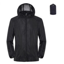 Anti-wrinkle Unisex Anti-UV Quick Drying Outdoor Jacket Shrinkable Cuffs Anti-scratch Windbreaker Jacket for Work