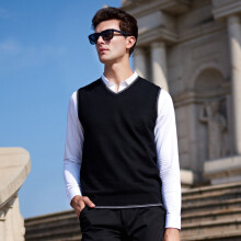 MRMT Autumn Winter Men's Vest Casual Knit Vest for Male Solid V-neck Tops Vest