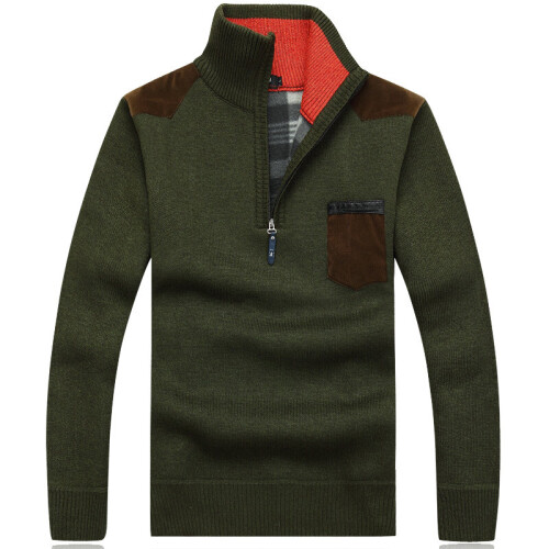  Men'S Winter Sweater Jacket Long Sleeve Plus Velvet