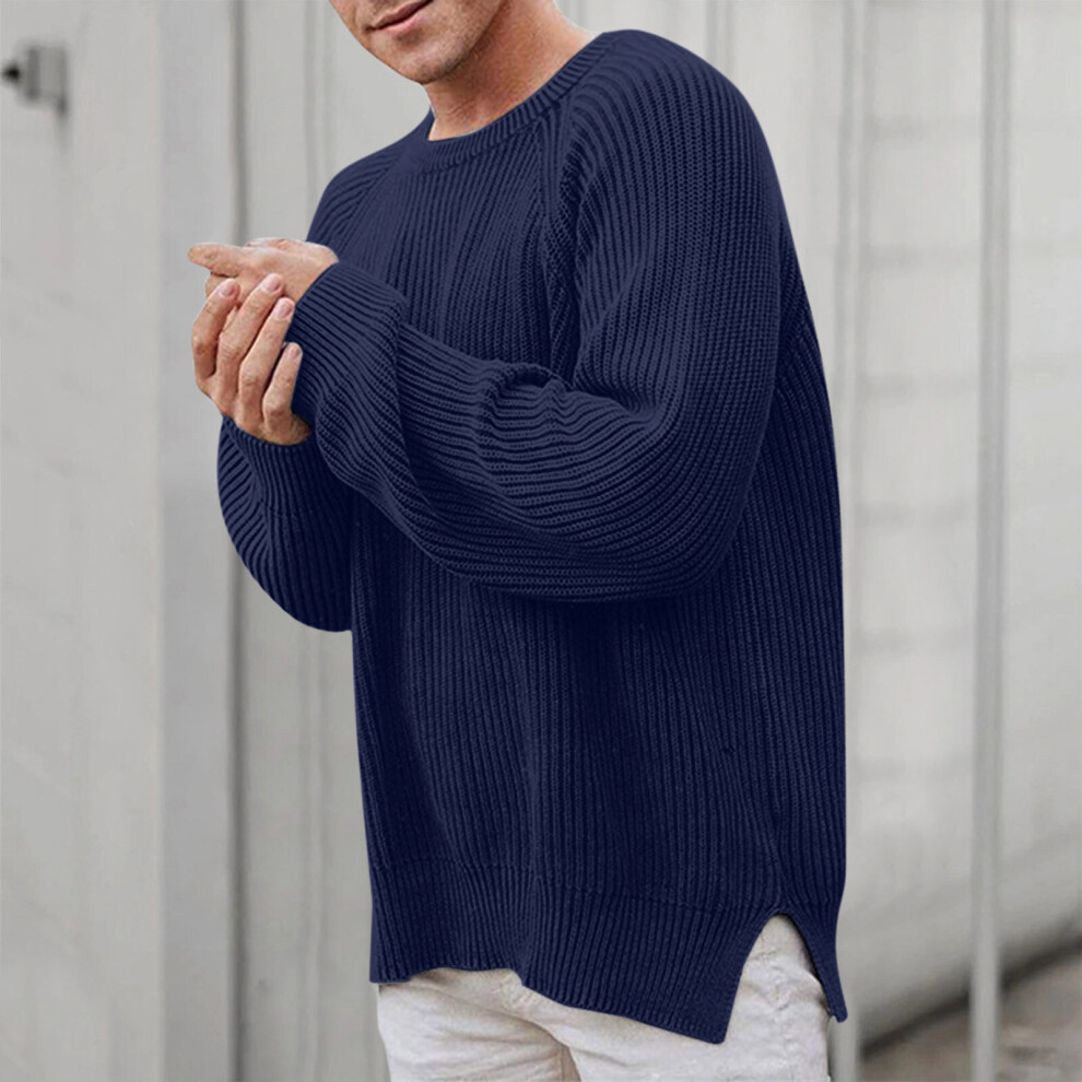 Warm Sweater Men V Neck Sweater Men s Loose Casual Pullovers Autumn Winter Solid Pullovers Harajuku 4 on OnBuy