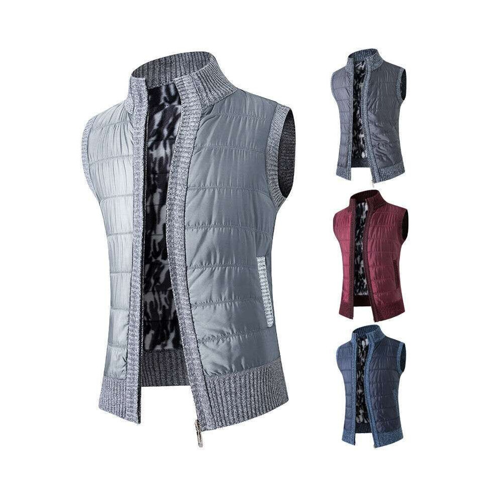 Men's Sweaters Vest Autumn Winter Solid Zipper Warm Sleeveless Cardigan Sweatercoat Vest Men Casual Knitwear Male Clothing-image-OPC-PBR5WYH-NEW