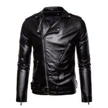 Autumn Winter Men Leather Jacket Men's Moto & Biker PU Leather Jackets Coat Male Red Jacket