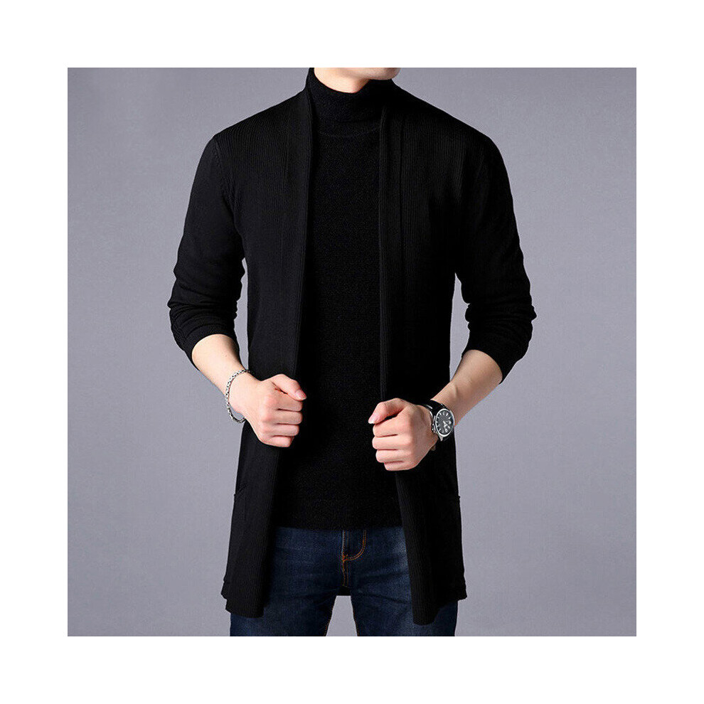 Autumn Mens Sweaters Winters Casual Solid Knitted Male Cardigan Homme Sweater Slim Fitted Warm Clothing-image-OPC-PBR5XJK-NEW