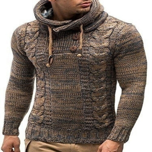 Mens shop hooded knitwear