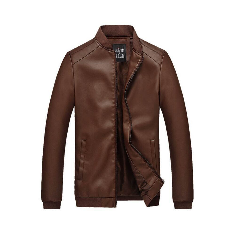 Men PU Leather Jacket Motorcycle 4XL Men's Jackets Outwear Male Casual Motorcycle Coats Spring Autumn Clothes-image-OPC-PBR5YHR-NEW