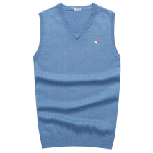 100% Cotton Pullovers Vest Mens Sweater Spring Autumn V Neck Slim Vest Warm Sleeveless Sweater Slim Style Casual M-3XL PL8501