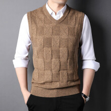 Top Knit Pullover Sleeveless Sweater Vest Men V-Neck Sleeveless Preppy Casual Mens Clothes
