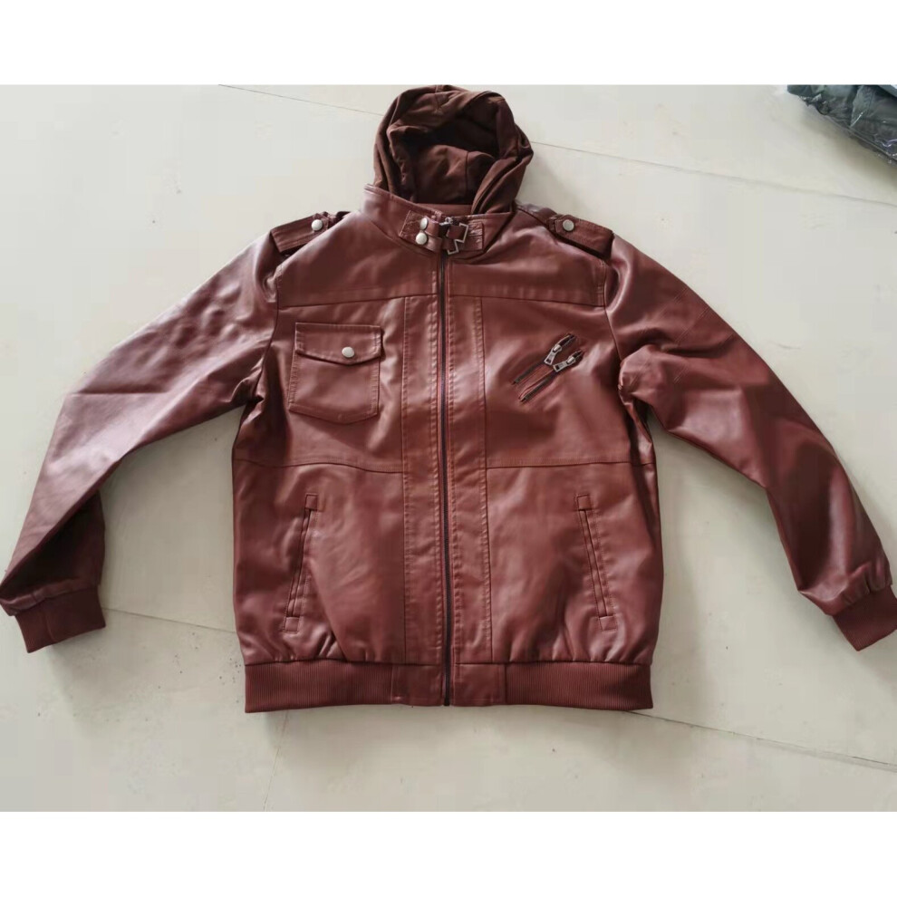 Style Leather Jacket Men's Slim Zipper PU Jacket Autumn and Winter Men's Leather Jacket Jacket motorcycle jacket-image-OPC-PBR5ZVF-NEW