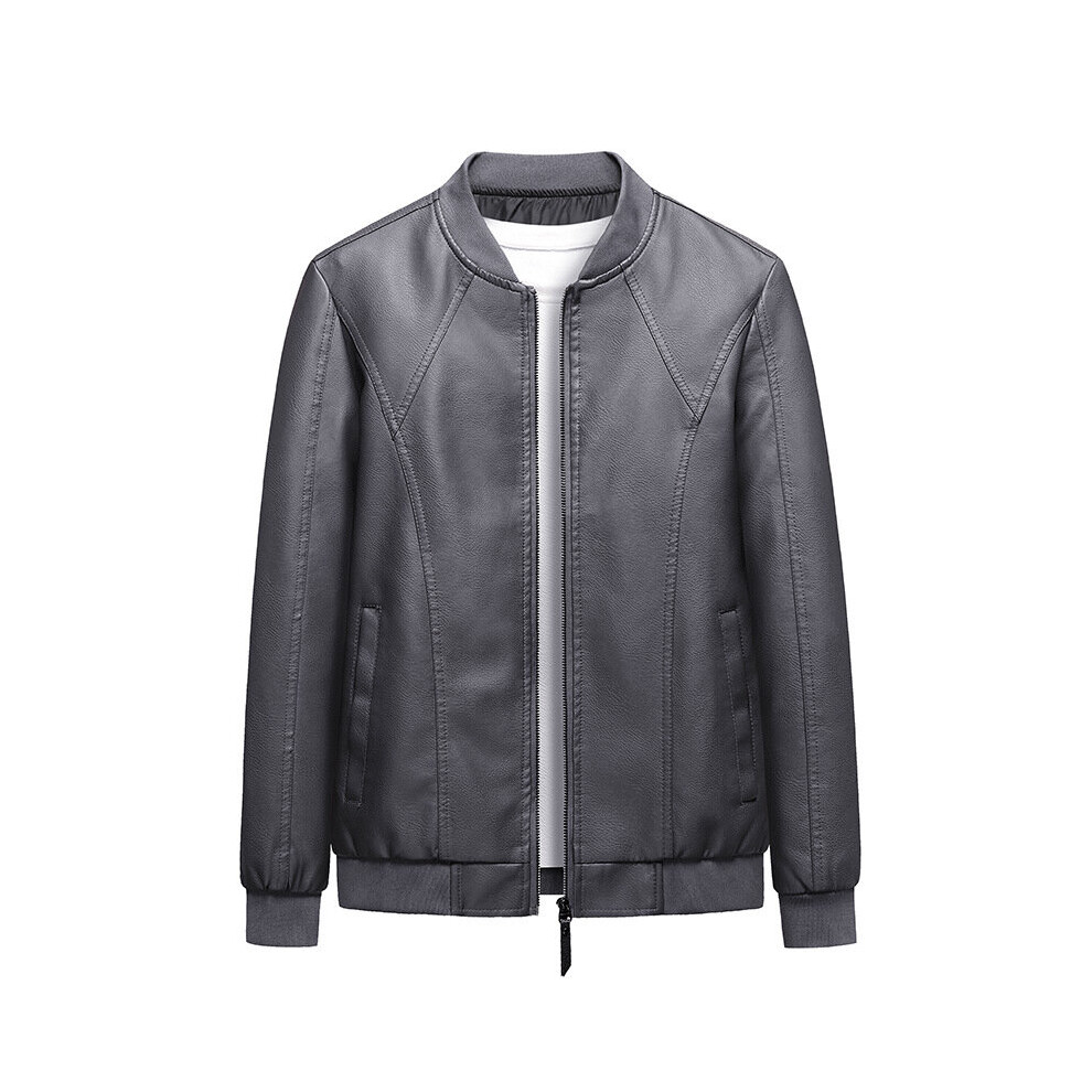 Men's Baseball Stitching Leather Coat-image-OPC-PBR62H7-NEW