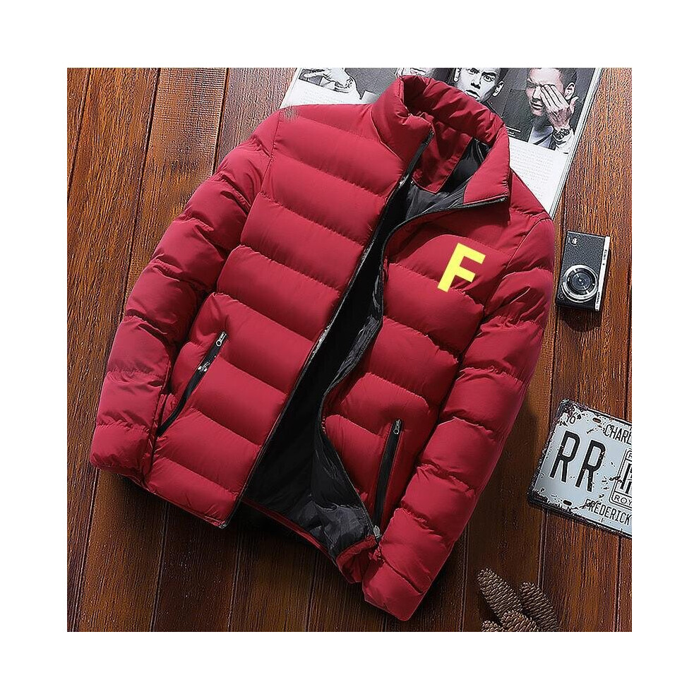 Warm Thick Men Parka Jackets Winter Casual Mens Outwear Coats Solid Stand Collar Male Windbreak Cotton Padded Down Jacket-image-OPC-PBR62F5-NEW