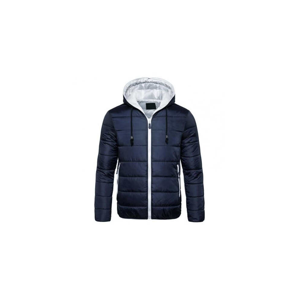 Men Down Coat Zipper Fly Hat Extra Warm Extra Warm Padded Men Jacket Winter Down Coat for Outdoor-image-OPC-PBR658B-NEW