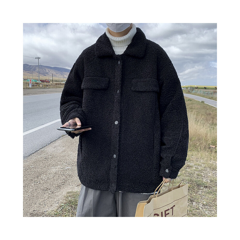 Parkas Men Warm Solid Minimalist Winter Clothes Teens Male Thick BF Outwear High Street All-match Japanese Cargo-image-OPC-PBR65VH-NEW