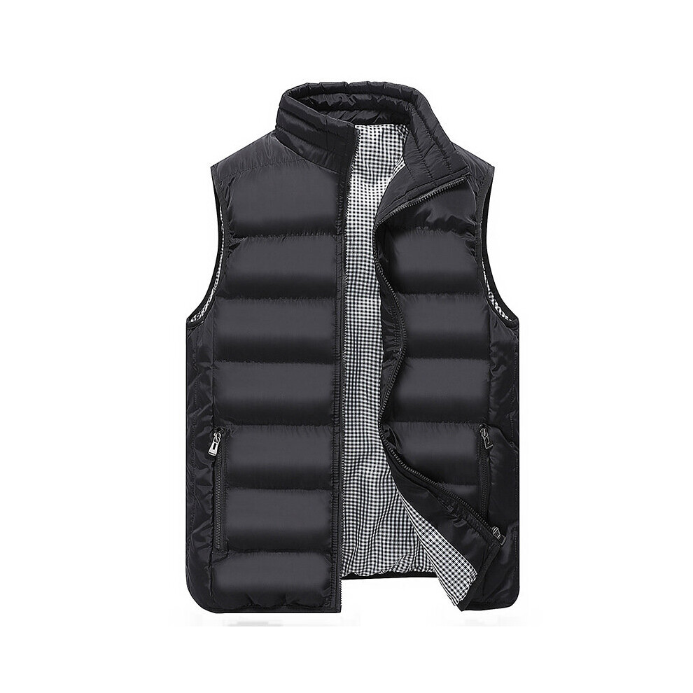 DAFENP Men's autumn and winter warm and windproof Vest Jacket thickened cotton padded warm-image-OPC-PBR65YM-NEW