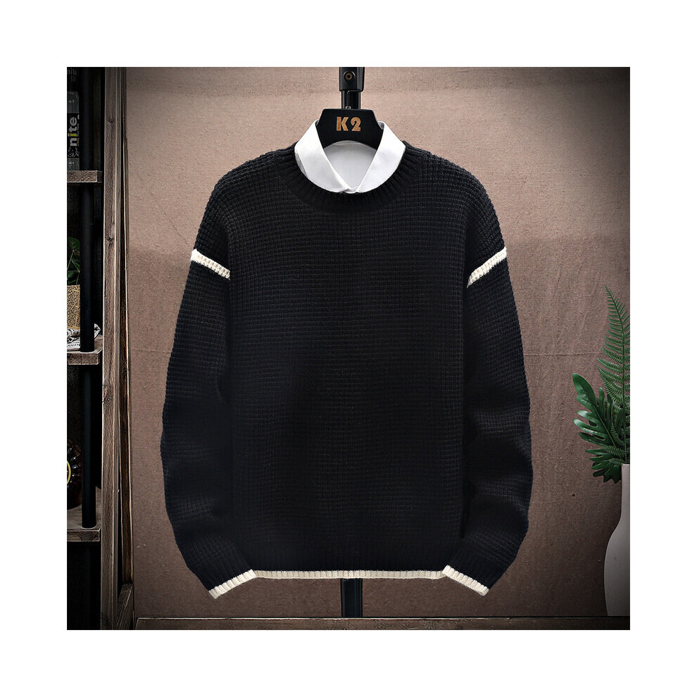 Men Style Round Neck Slim Fit Casual Knitwear Pullovers Turtleneck Sweaters Solid Clothes ???-image-OPC-PBR65QS-NEW