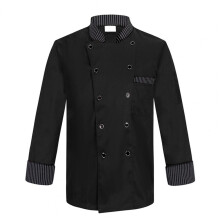 Chef Top Matching Stand Collar Long Sleeves Chef Uniform Catering Bakery Men Women Uniform Hotel Clothes For Foodservice
