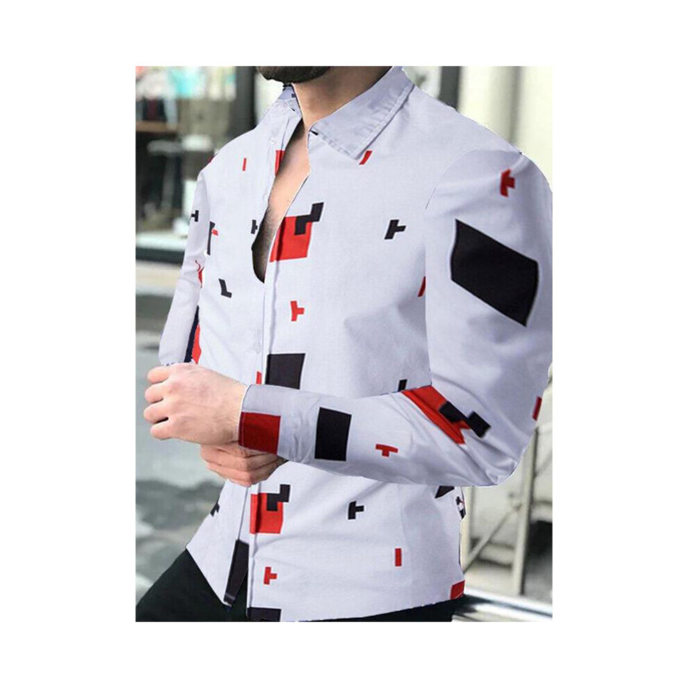 Social Men Shirts Turn-down Collar Buttoned Shirt Casual Abstract Print Long Sleeve Tops Mens Clothes Club Prom Cardigan-image-OPC-PBR66ZN-NEW