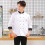 Chef Uniform Practical Bakery Solid Pocket Buttons Chef Top for Work Chef Shirt Chef Uniform 4