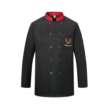 Chef Uniform Practical Bakery Solid Pocket Buttons Chef Top for Work Chef Shirt Chef Uniform