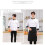 Chef Uniform Practical Bakery Solid Pocket Buttons Chef Top for Work Chef Shirt Chef Uniform 3