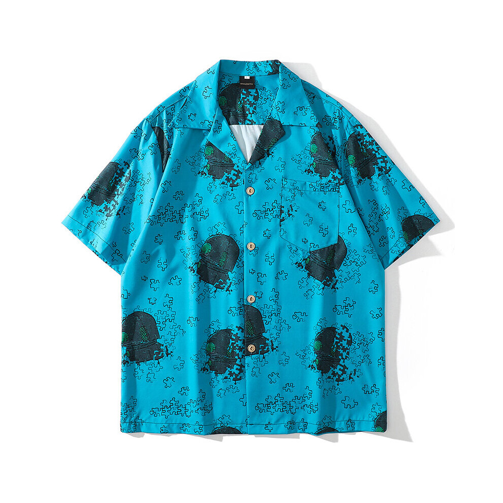 Summer Beach Hawaiian Shirt Colorful Puzzle Anime Print Short Sleeve Shirt for Men Japanese Streetwear Hip Hop Shirts-image-OPC-PBR6GGJ-NEW