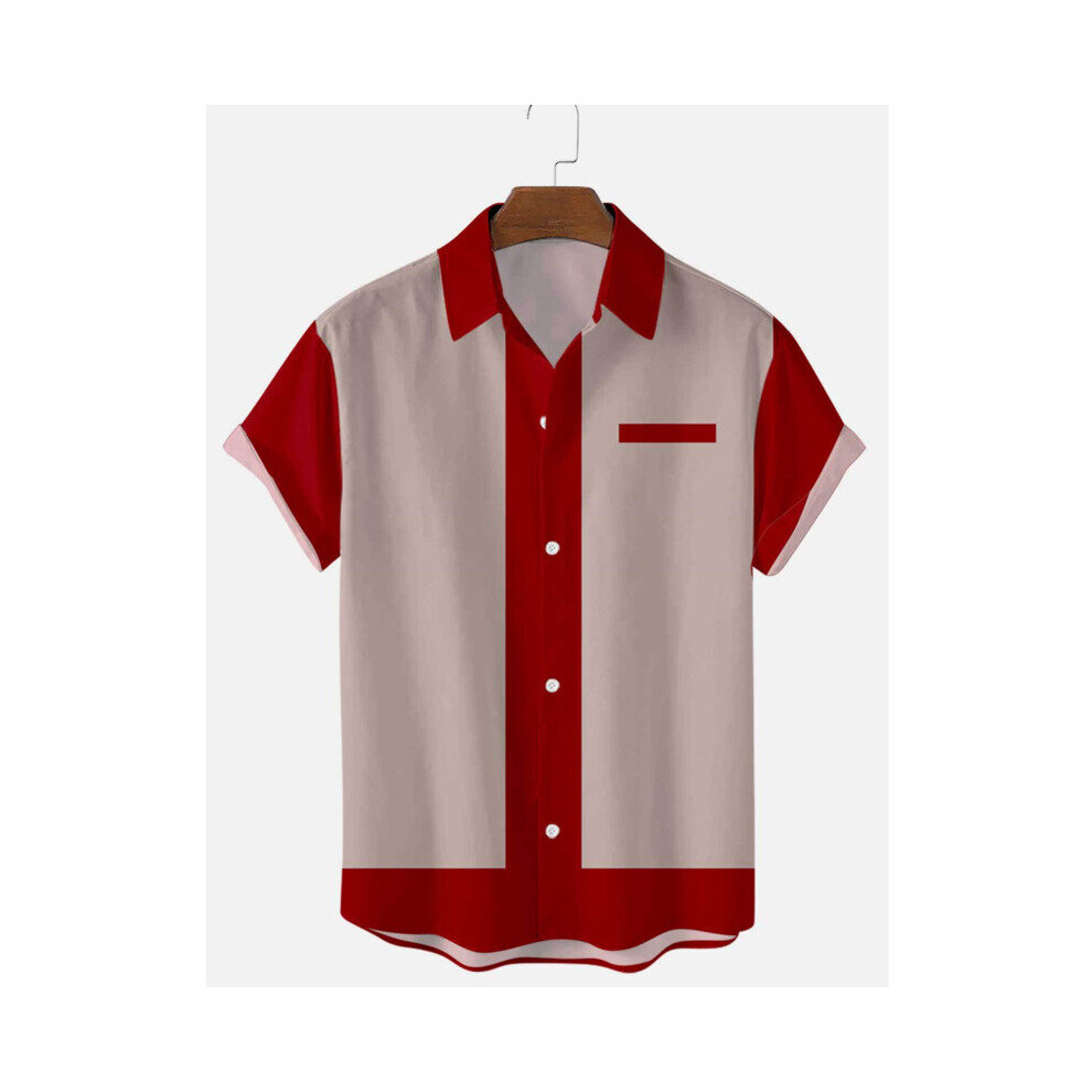 50s VINTAGE SHIRT PATCH WORK PRINT｜ファッション