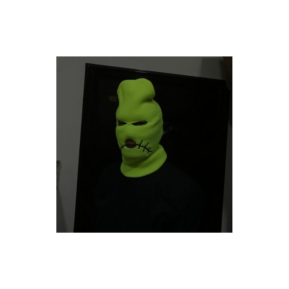 Jack Cover Neon Balaclava Mask Hat Winter Cover Mask Green Halloween Caps For Party Motorcycle Bicycle Ski Cycling Beanies Green,Multicoloured 885658658991