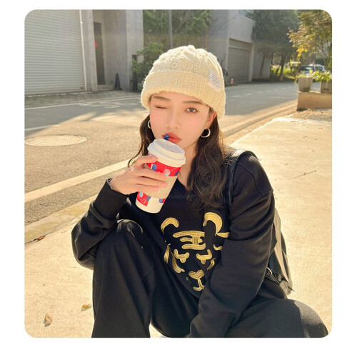 Solid Japanese Twist Children Version Autumn/Winter Students Warm Ear Protection Couples Every 2