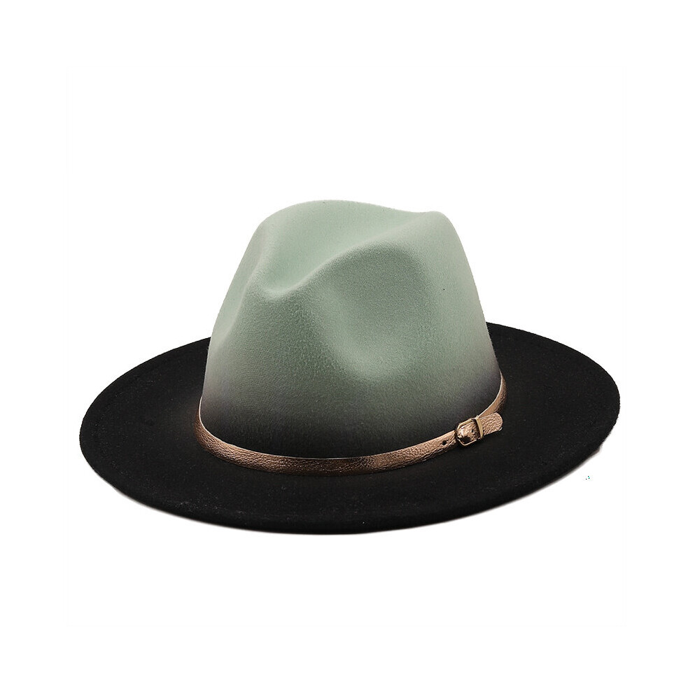 Winter Autumn Woolen Women Men Ladies Fedoras Top Hat Jazz Caps European American Round Caps Bowler Hats 56-58CM-image-OPC-PBR6JDY-NEW